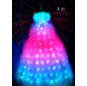 Multicolor wedding led lights prom dress for girl